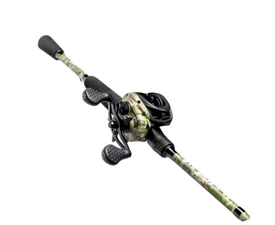 Lew's American Hero Camo Baitcast Fishing Rod and Reel Combo - Perfect for Bass Fishing, Freshwater Angling, and Outdoor Adventures
