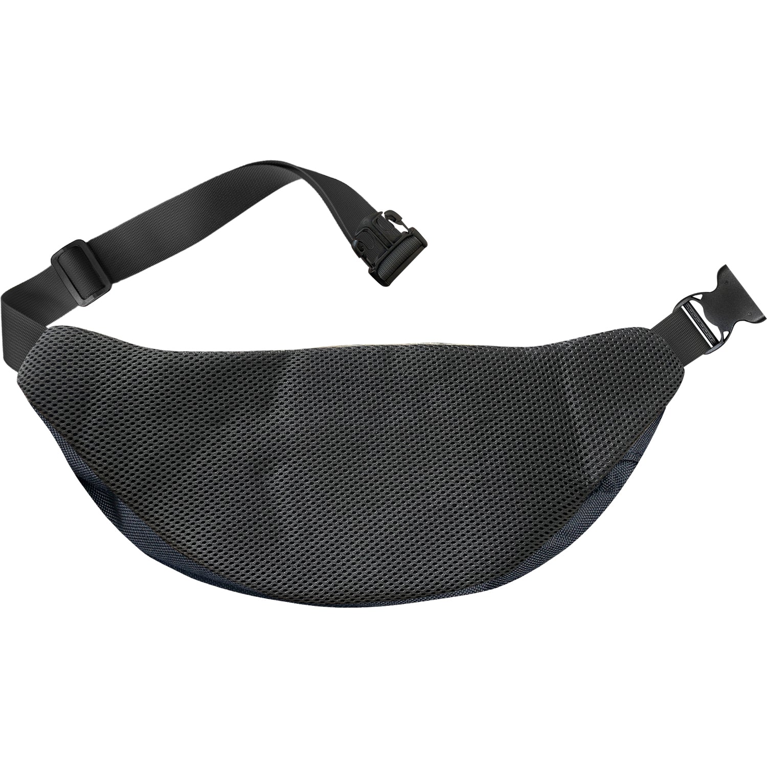 Zol Classic Medium Fanny Pack (Black) - Water-Resistant Waist Bag for Travel, Hiking & Running - Hands-Free Belt Bag for Men & Women