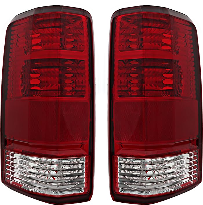 Dodge Nitro Tail Lights Lamps Set - Compatible with 2007 2008 2009 2010 2011 Models - Driver & Passenger Side Replacement - Enhance Visibility & Safety for Night Driving