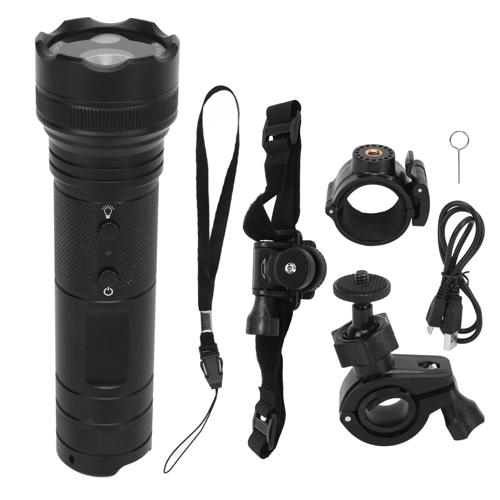 Motorcycle Helmet Camera 1080P Dual Lens - Front & Rear Action Camera with 120° Wide Angle, Waterproof Sports Camera for Cycling, Camping, Motorcycling & Outdoor Adventures