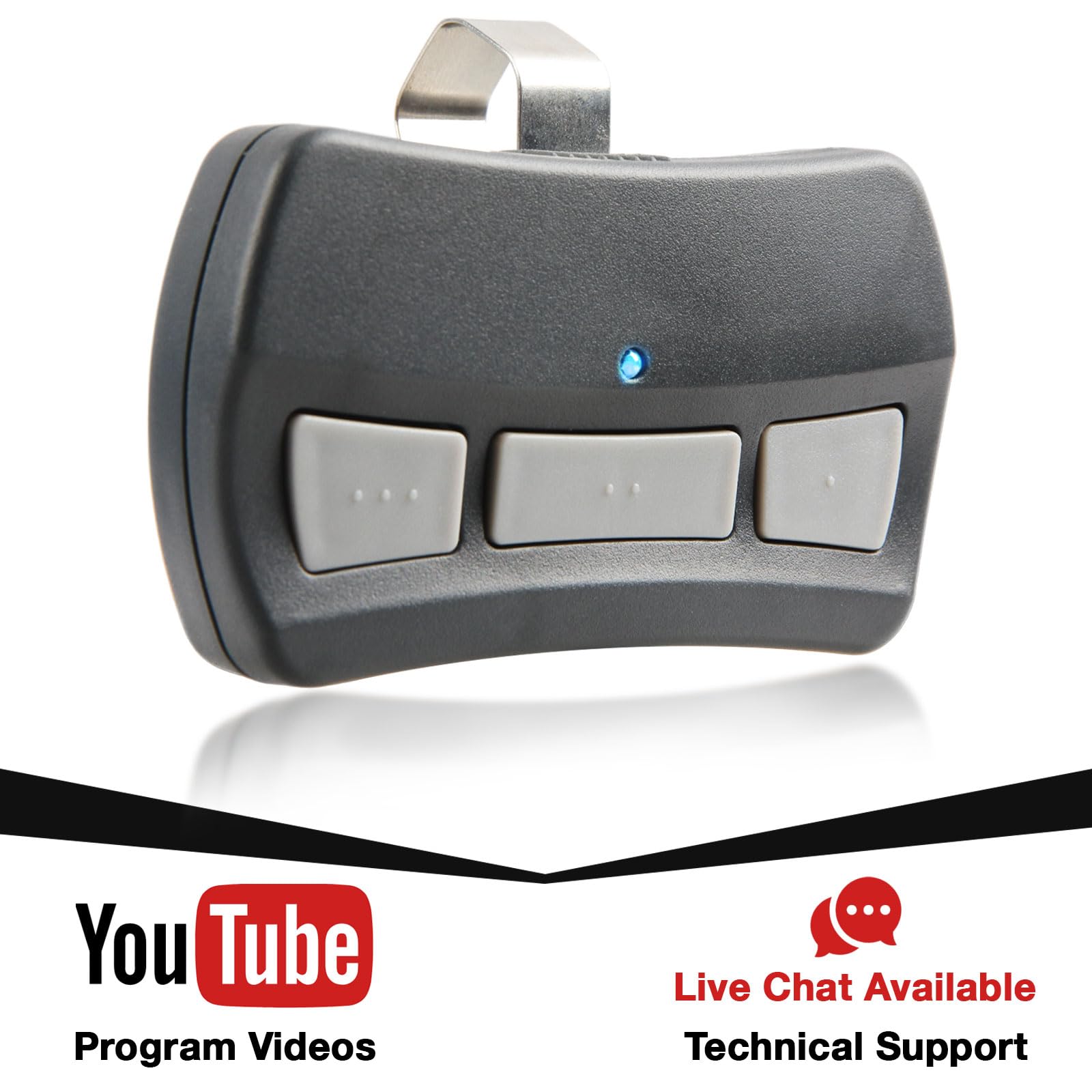 Genie Intellicode G3T-R Garage Door Opener Remote Replacement - Compatible with Genie G3T-R Models | Easy Installation for Home & Garage Security