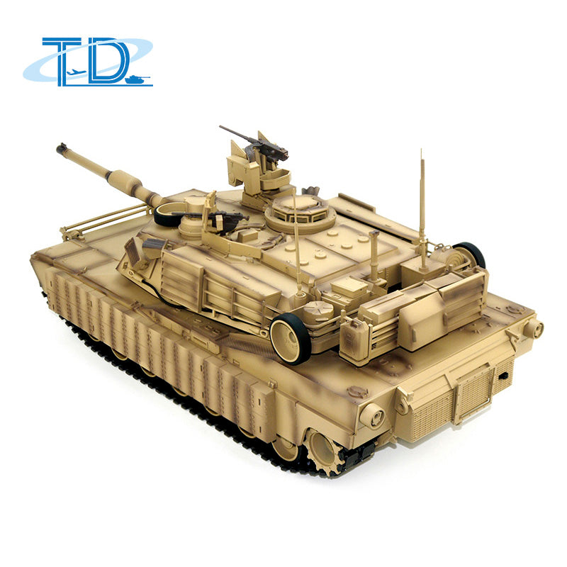 1/16 Scale Tongde RC Infrared Battle Tank - Radio Controlled Panzer M1A2 Abrams SEP V2 Electric Military Tank with 320° Rotation, Barrel Recoil & BB Unit - Realistic Simulation Model for War Games, Collectors & Battle Scenes