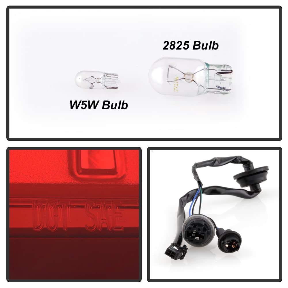 ACANII Replacement Tail Lights for 2016-2020 Chevy Malibu - OEM Style Non-LED Taillamp Assembly (Driver & Passenger Side) - Perfect for Night Driving Safety & Car Restoration Projects