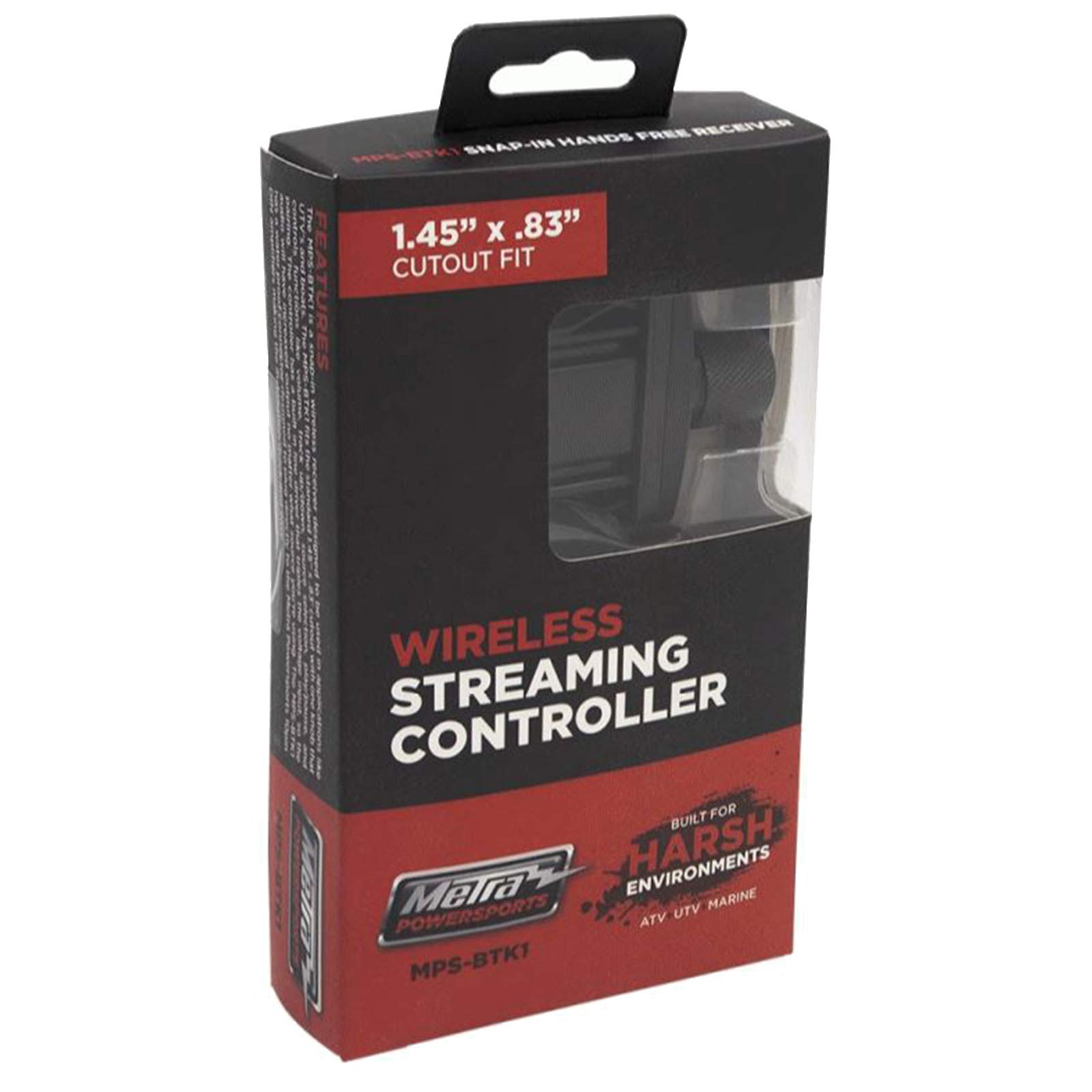 Metra Electronics MPS-BTK1 Wireless Bluetooth Controller for Motorcycles & Powersports - Waterproof Handlebar Remote for Audio Control | Perfect for Harley, Honda, Yamaha & More