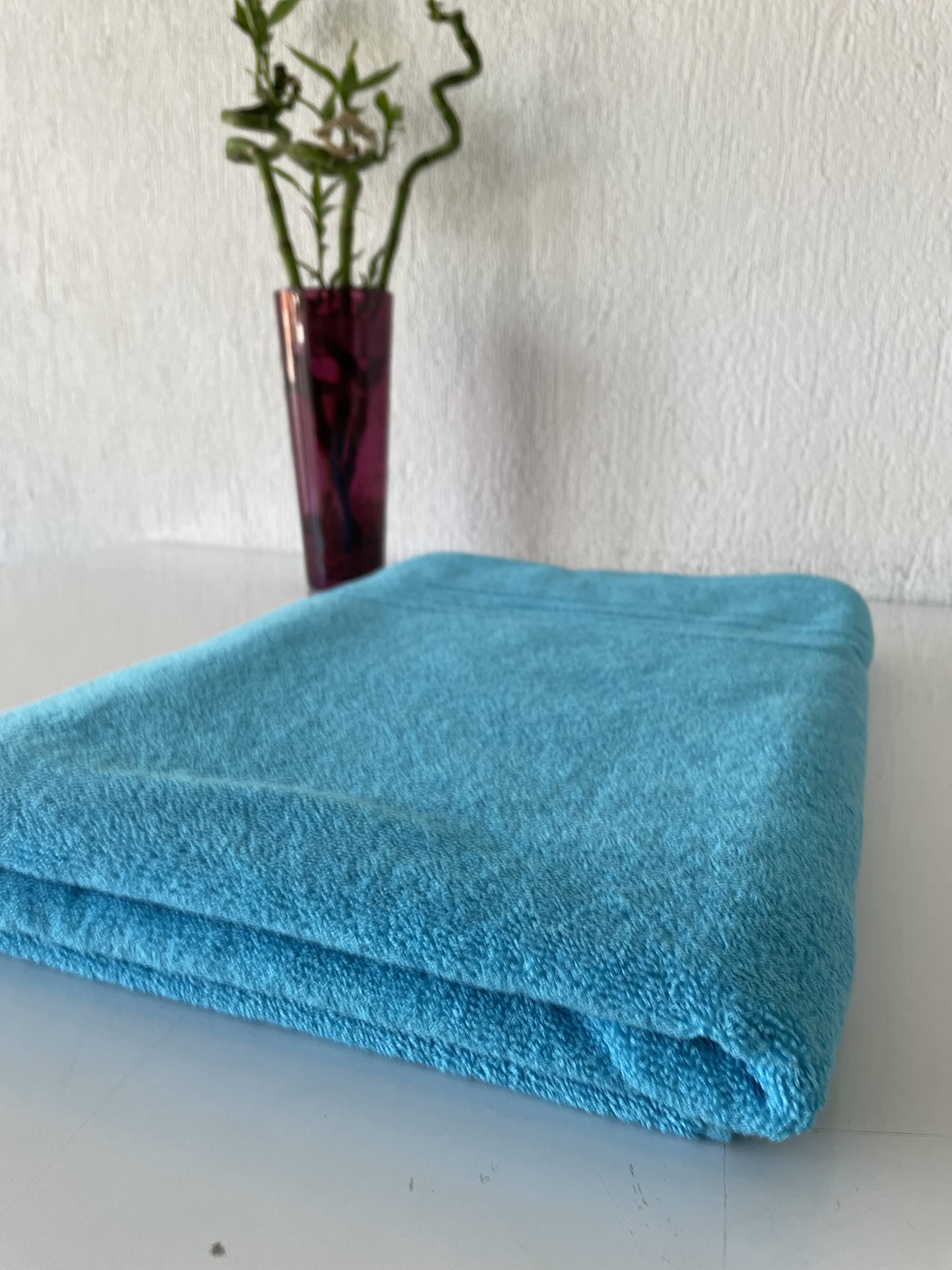Premium Extra Large Bath Towels Set of 4 - 100% Turkish Cotton, 40x80 Inches, Ultra Soft & Highly Absorbent - Heavyweight 1000g (35oz) Luxury Bath Sheets in Turquoise - Perfect for Spa, Beach, and Bathroom Use
