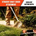 ECHO PAS Power Head Straight Shaft Edger Attachment - Professional Lawn & Garden Tool for Precise Edging & Trimming | Perfect for Driveways, Sidewalks & Landscape Borders
