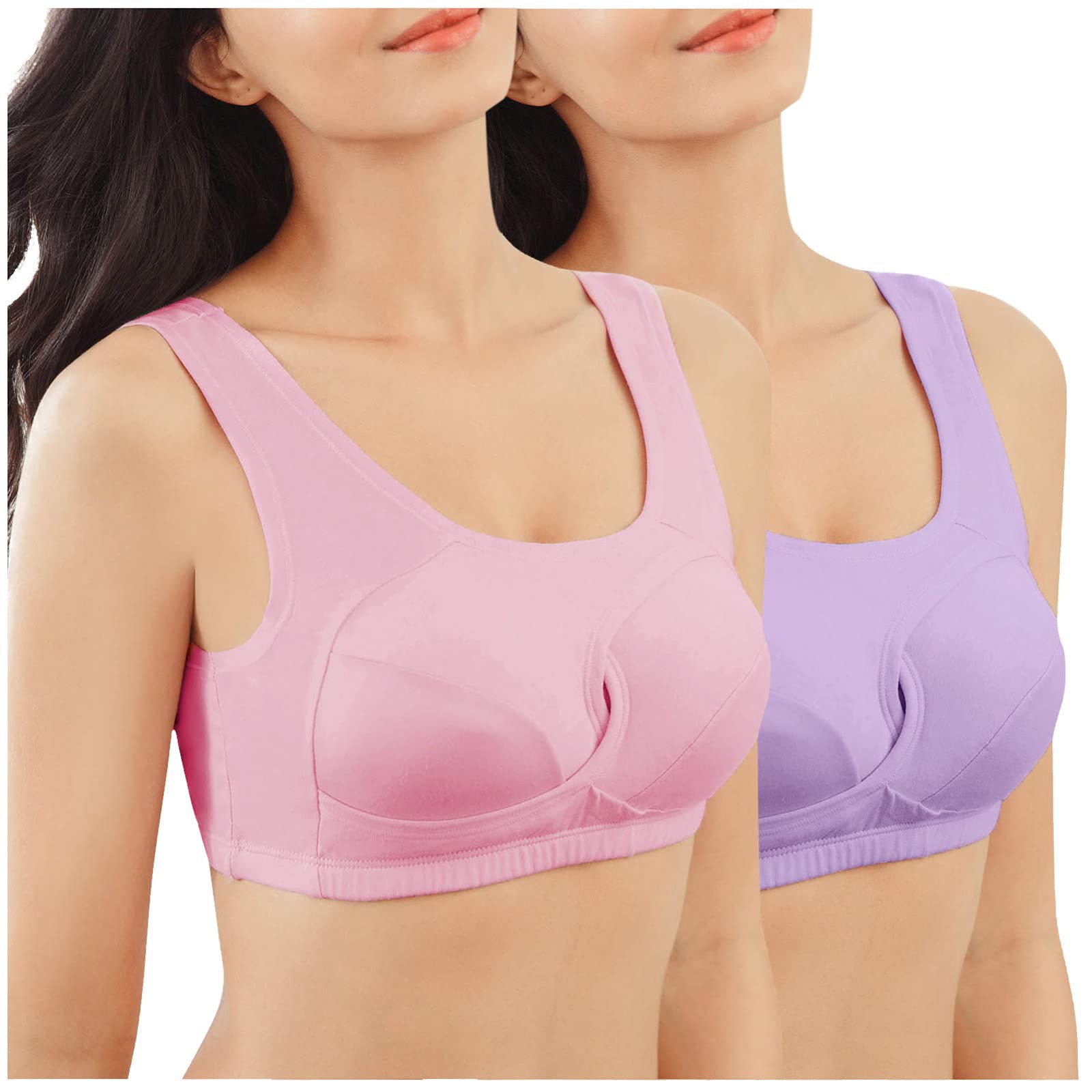 Affordable Women's Sports Bras Under $5 - Medium Support Yoga & Fitness Bra with Gathered Hollow Design - Perfect for Workouts, Running, and Active Lifestyles