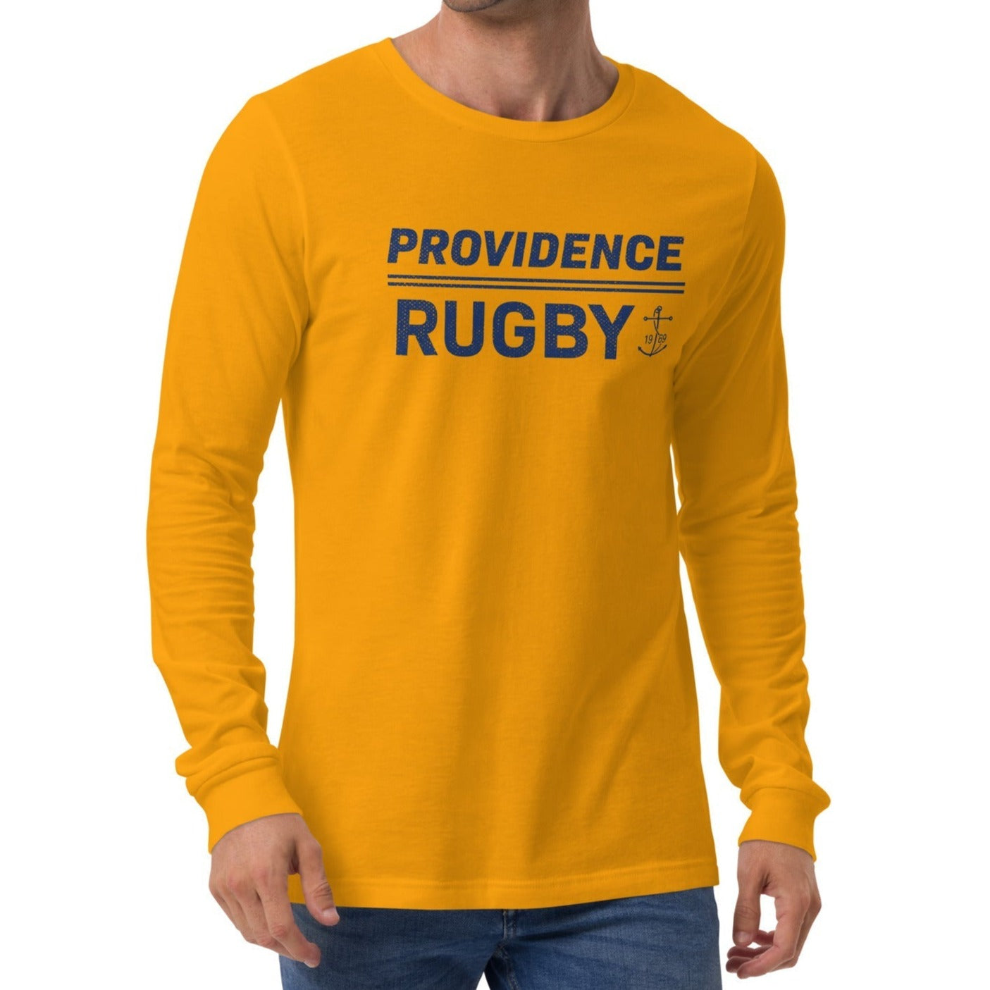 Providence RFC Long Sleeve Social T-Shirt - Comfortable Cotton Rugby Shirt for Men - Perfect for Casual Wear, Sports & Team Events