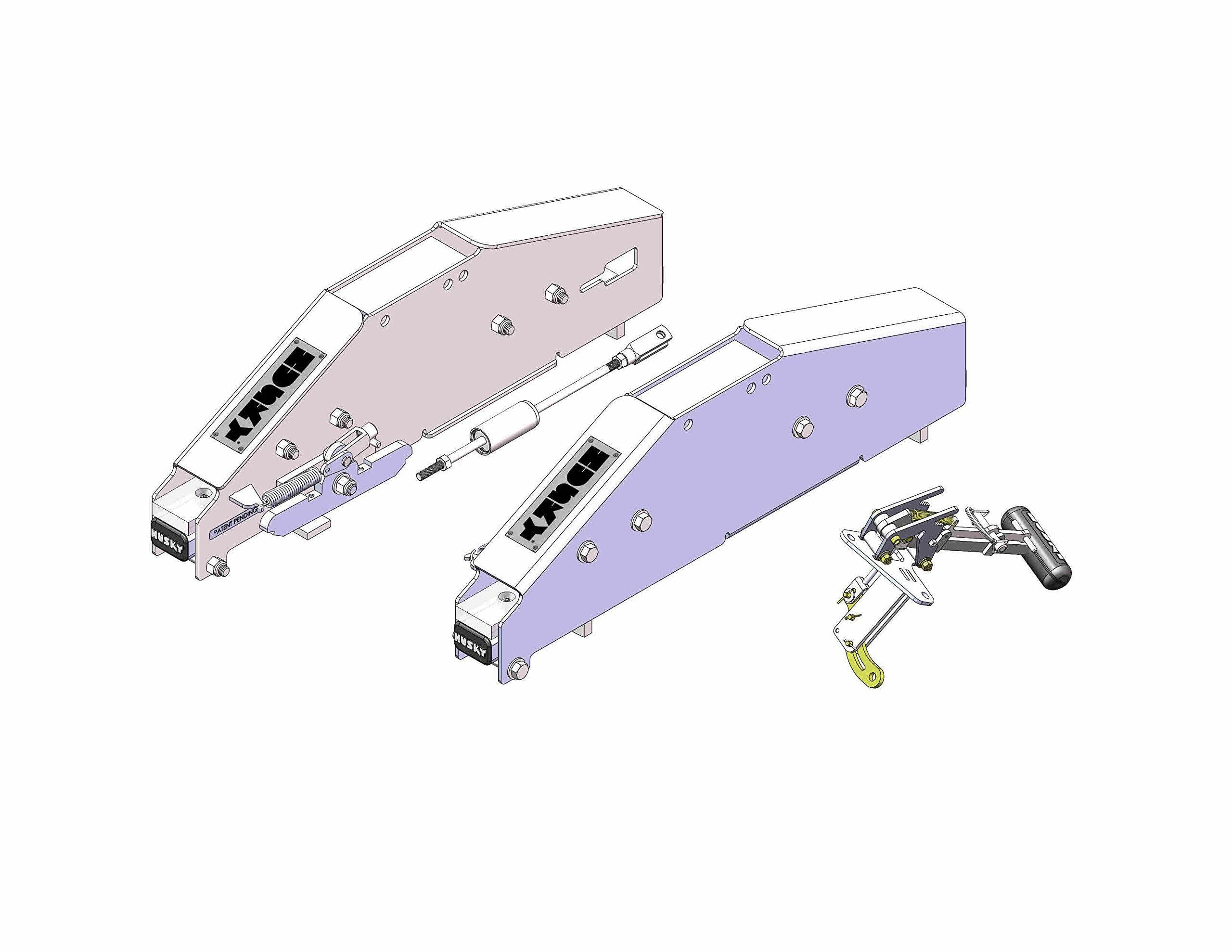 Husky 10 Composite Slider for Silver Series Fifth Wheels - Heavy Duty RV Trailer Hitch Upgrade for Smooth Towing & Enhanced Safety | Perfect for Long-Distance Travel & Camping Trips