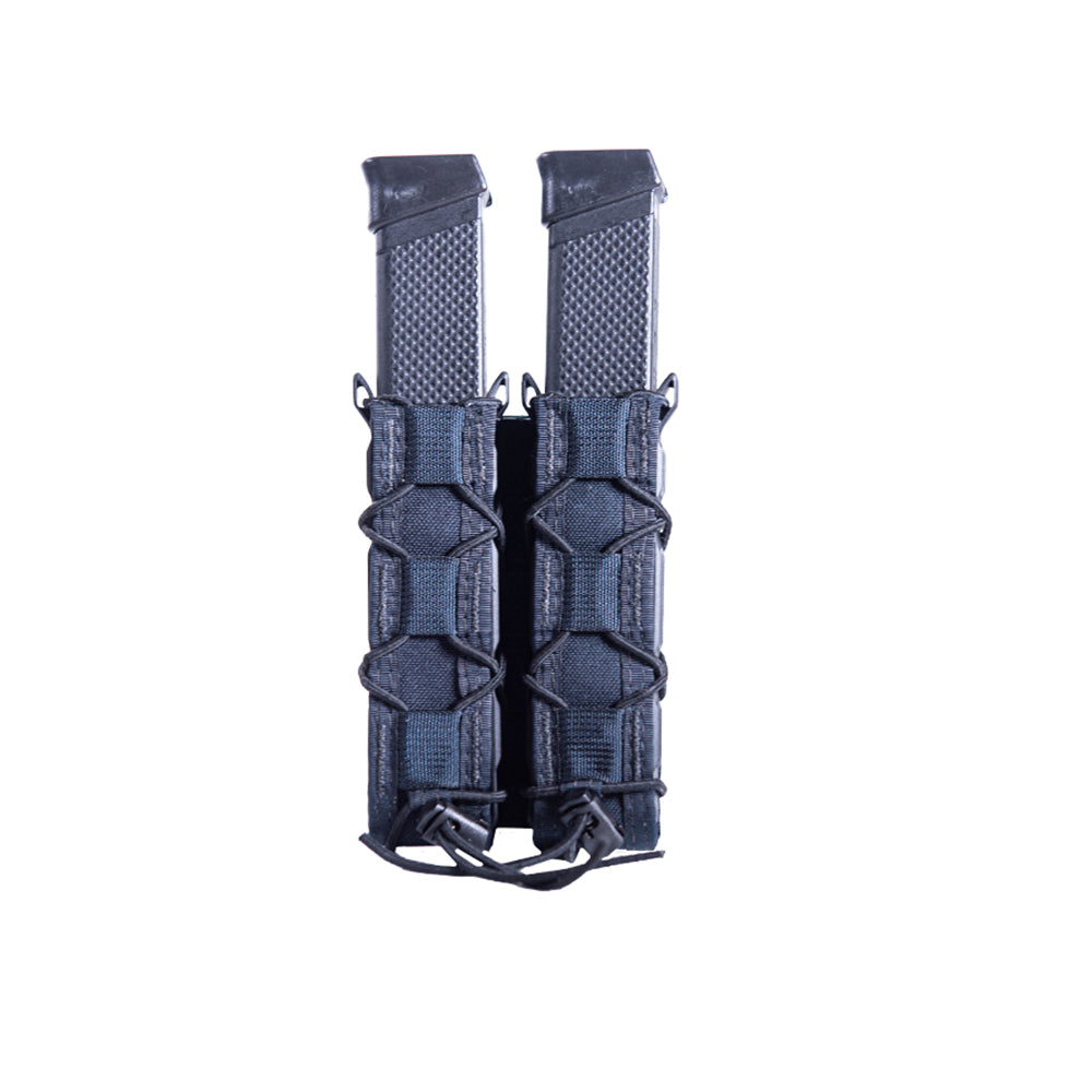 High-Speed Gear Double Extended Pistol & Baton TACO Pouch | Durable USA-Made Tactical Holster for Military, Police & Outdoor Enthusiasts | Perfect for Range Training, Duty Belts & Tactical Gear Organization