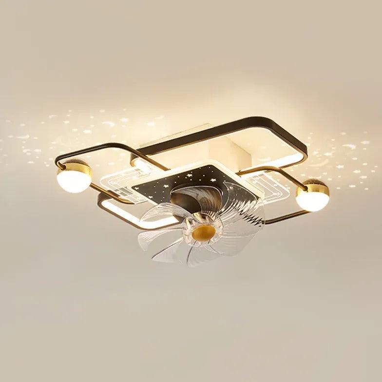 Modern Ceiling Fan with LED Lights - 3 Speed Remote Control, Quiet Reversible Motor - Perfect for Bedroom, Living Room & Office (52 Inch, Brushed Nickel)