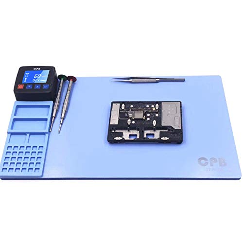 Professional Smartphone LCD Screen Separator Machine - Adjustable Temperature Mobile Phone Repair Tool Kit with 38.5x23x6.5cm Heat Plate & Silicone Insulation Mat | Perfect for Electronics Repair, Screen Replacement & DIY Phone Fixing at Home or Repair Shops