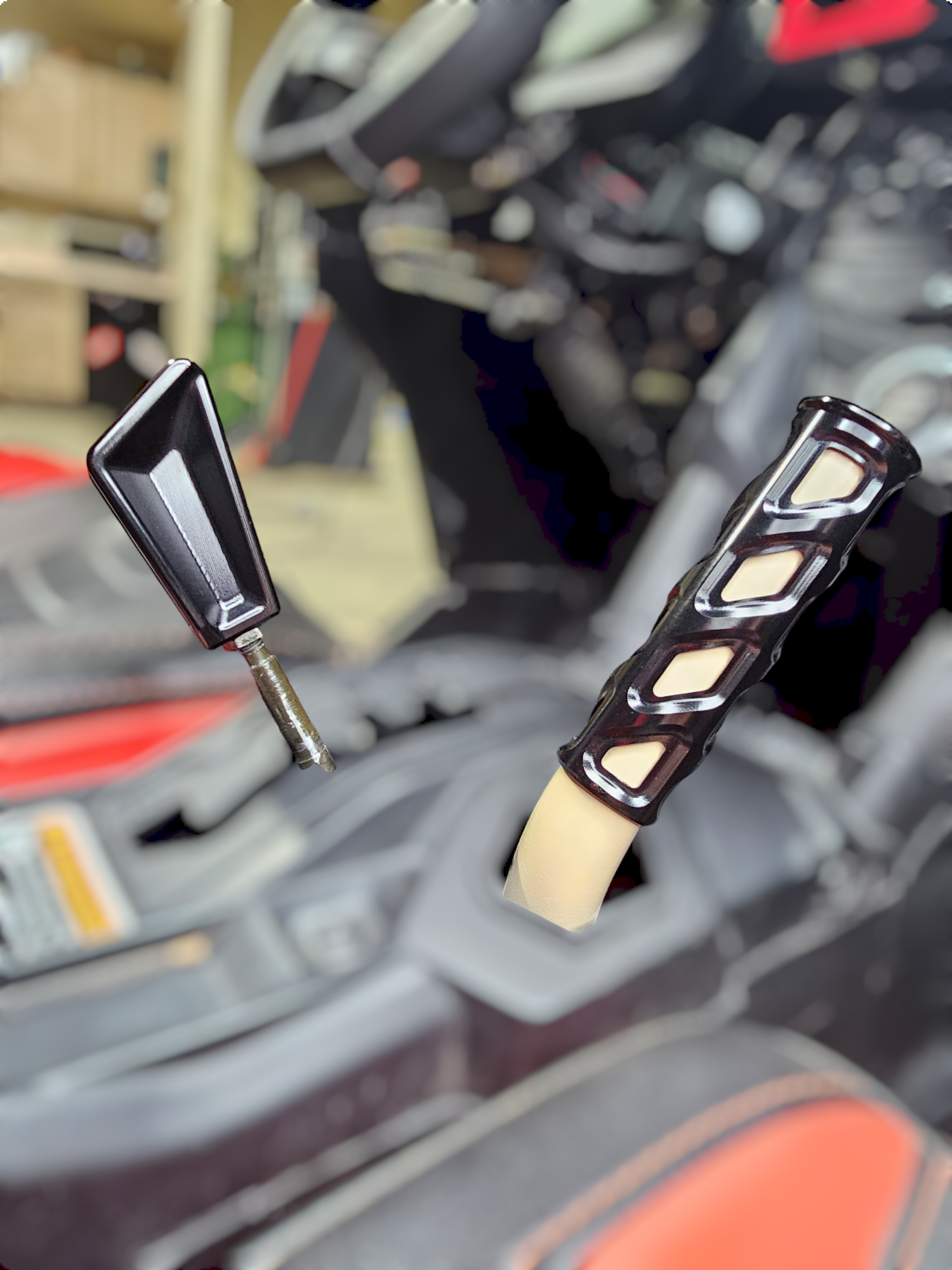 Can Am X3 Maverick Shift Knob - Anodized Black Finish for 2017 to Current Models - Upgrade Your Off-Road Vehicle Accessories for Enhanced Driving Experience