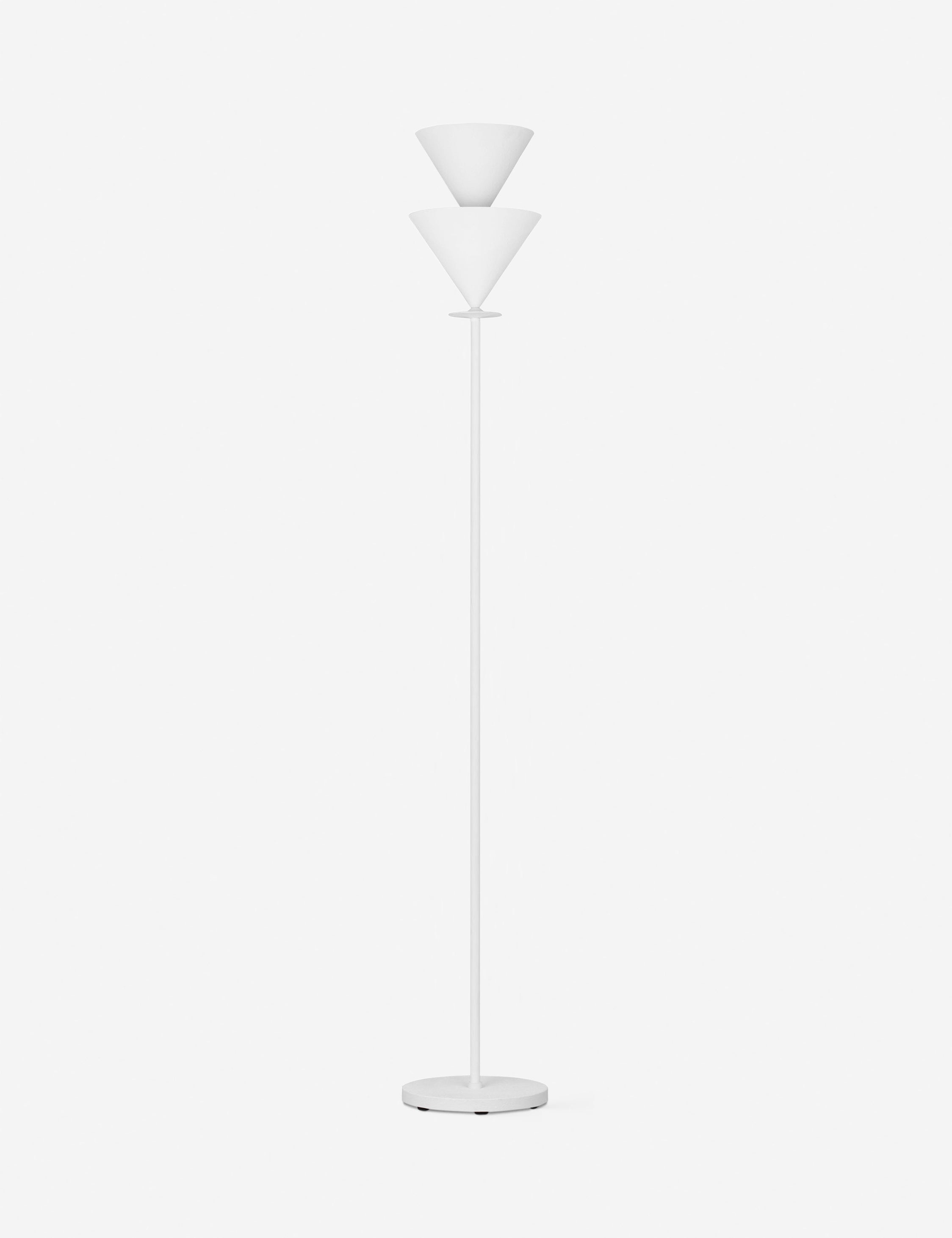 Cornet Floor Lamp by Christiane Lemieux - Modern LED Standing Light for Living Room, Bedroom & Office - Adjustable Brightness & Warm White Light