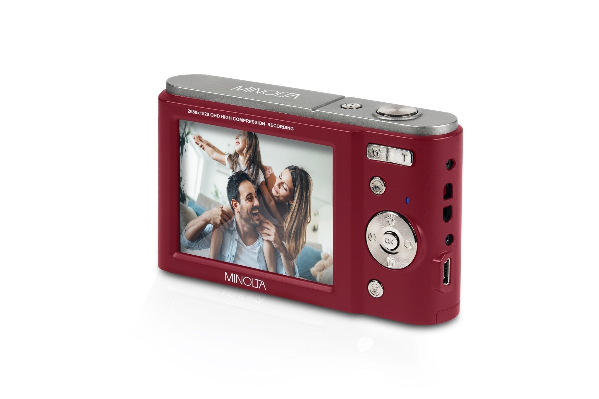 Minolta MND20 44MP 2.7K Quad HD Digital Camera with 3