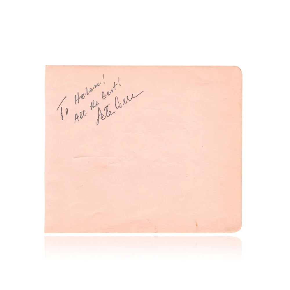 Original Cary Grant Hand-Signed Album Page with JSA COA - Authentic Alfred Hitchcock Era Collectible for Movie Memorabilia & Vintage Hollywood Fans