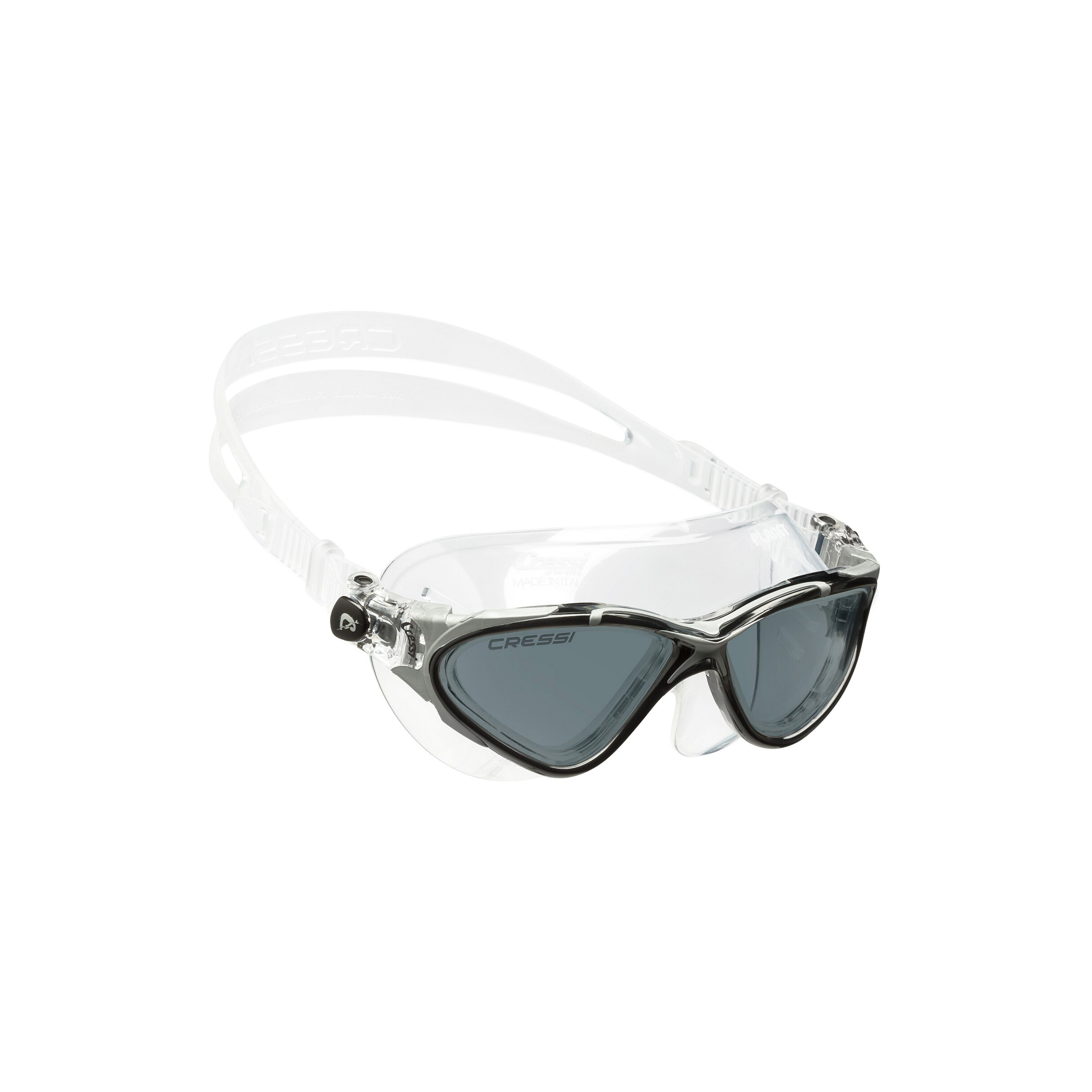 Clear/Frame BLACK SILVER TINTED LENS