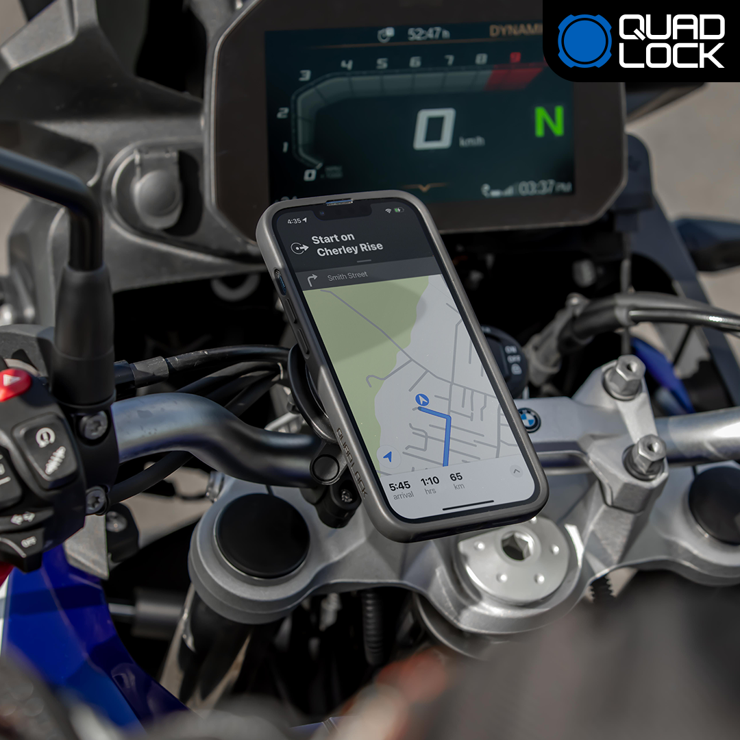 Universal Motorcycle Handlebar Mount for Phone & GPS - Durable & Adjustable - Perfect for Adventure Riding, Commuting & Off-Road Navigation