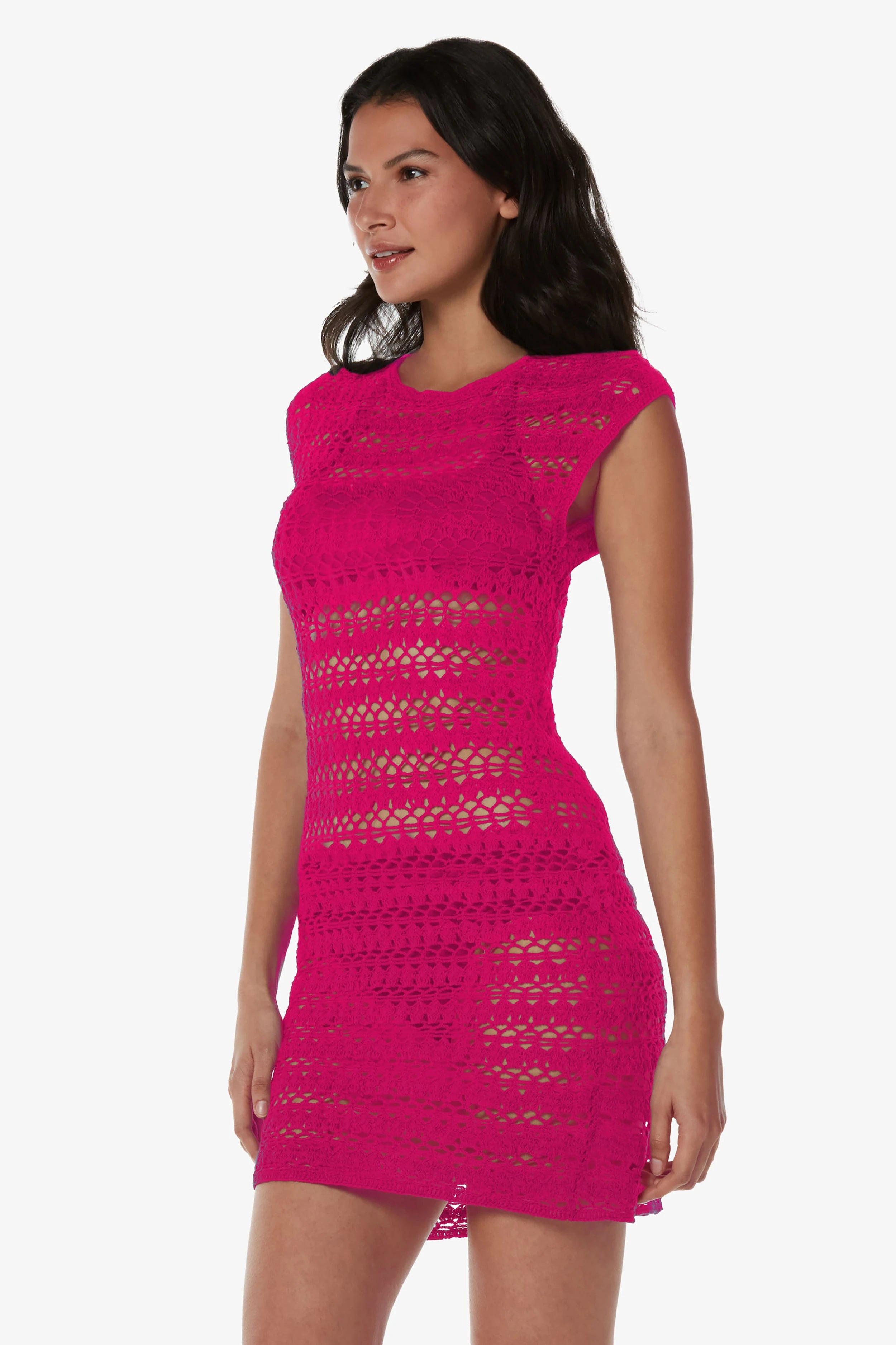 Kendall Crochet Dress for Women - Lotus Pink Summer Boho Maxi Dress | Perfect for Beach Vacations, Music Festivals & Date Nights