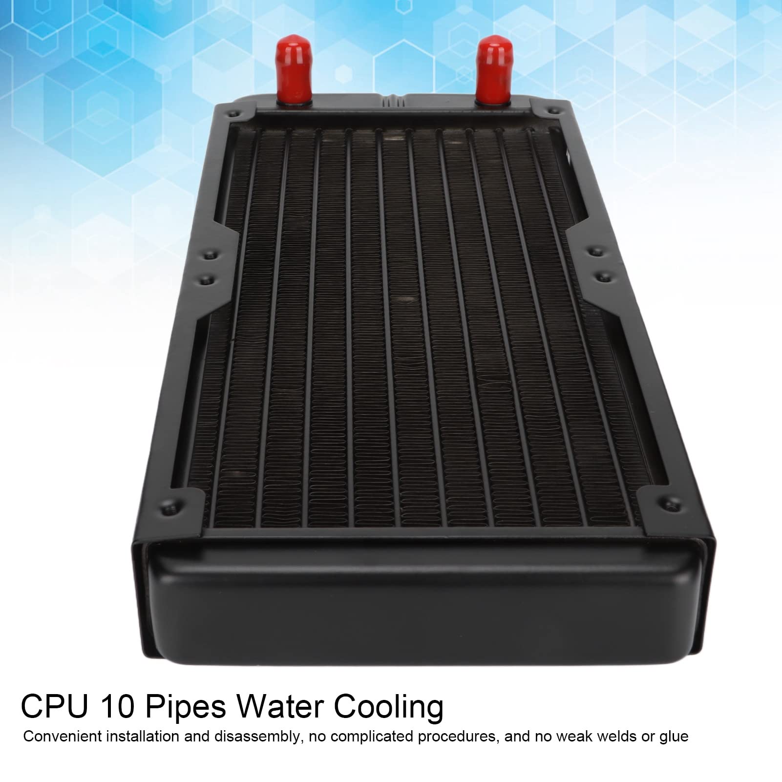 High-Performance Universal Aluminum Radiator - Efficient Air to Water Intercooler & Heat Exchanger for Cars, Trucks & Performance Vehicles - Ideal for Engine Cooling & Turbo Systems