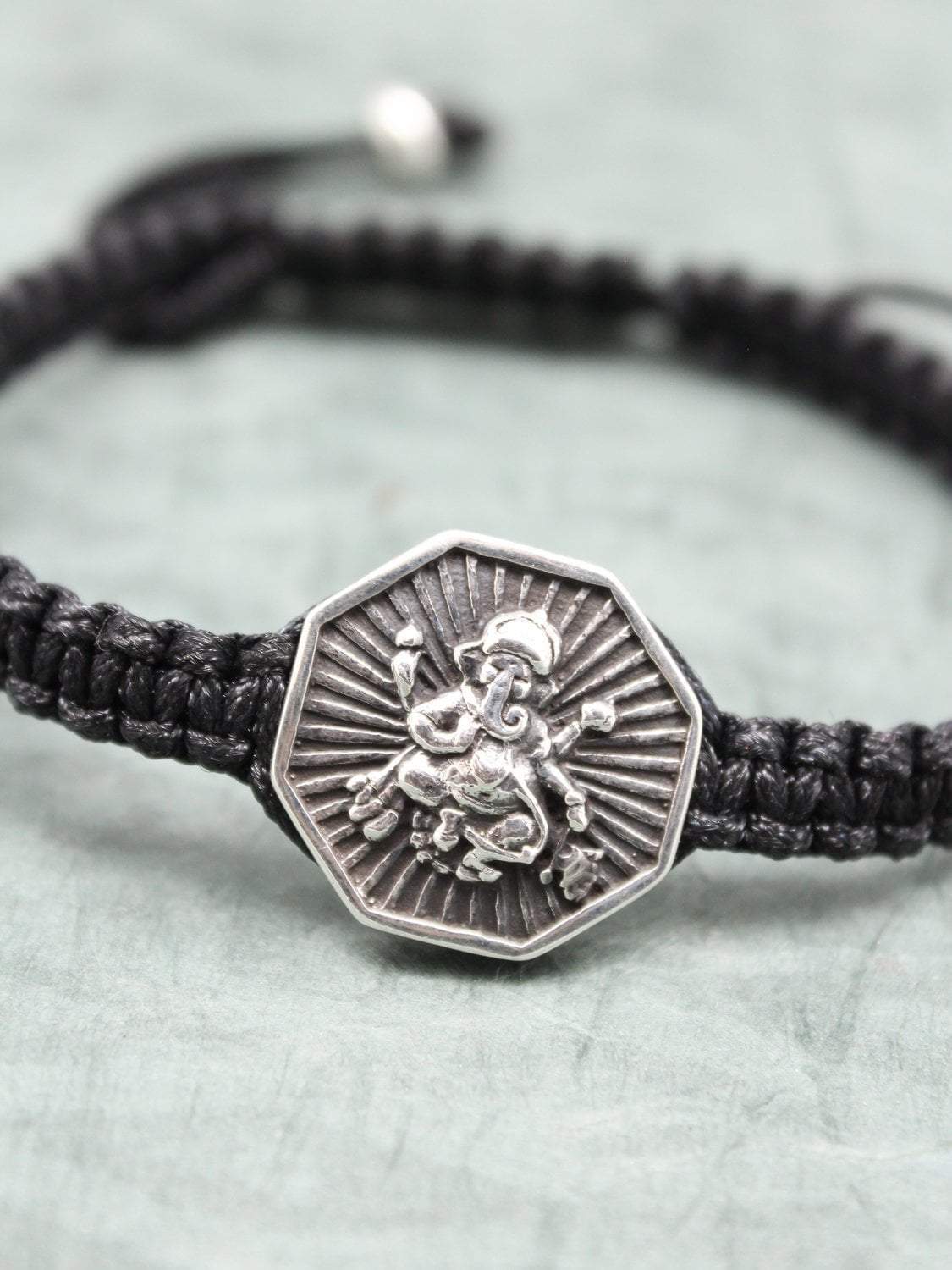 Hand Knotted Ganesh Wisdom Bracelet - Spiritual Yoga Meditation Beaded Bracelet for Women & Men - Perfect for Meditation, Yoga Practice & Positive Energy