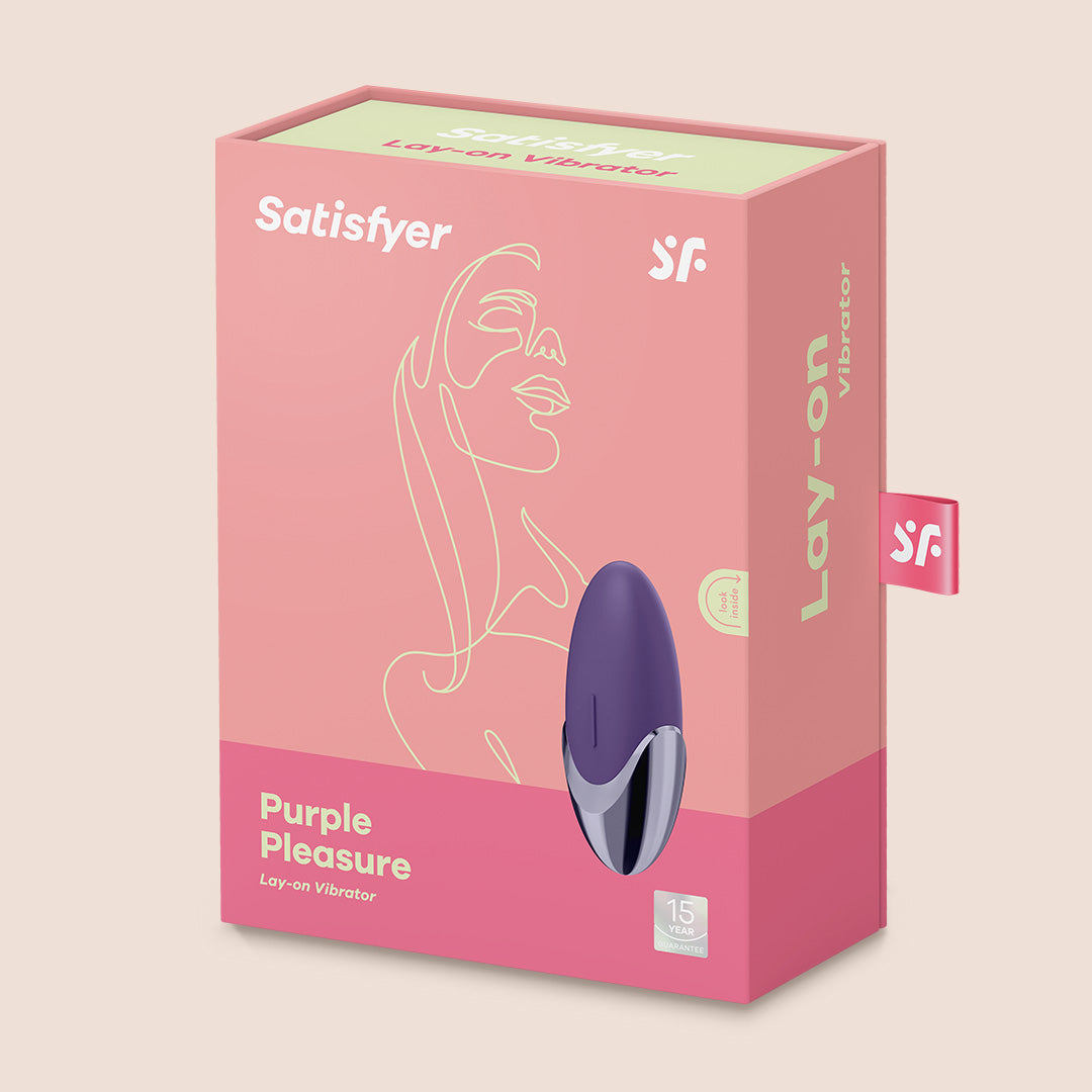 Satisfyer Lay on Purple Pleasure - Hands-Free Lay on Vibrator for Women | Clitoral Stimulation & G-Spot Massage | Perfect for Solo Play & Couples Intimacy