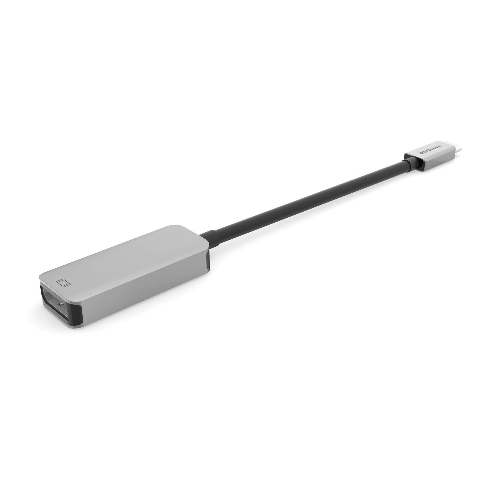 EZQuest USB-C to DisplayPort Adapter 4K 60Hz - Thunderbolt 3 Compatible for MacBook Pro/Air, iPad Pro, Dell XPS, Surface Book, Galaxy S10/Note 9 - Perfect for Home Office, Gaming & 4K Video Streaming