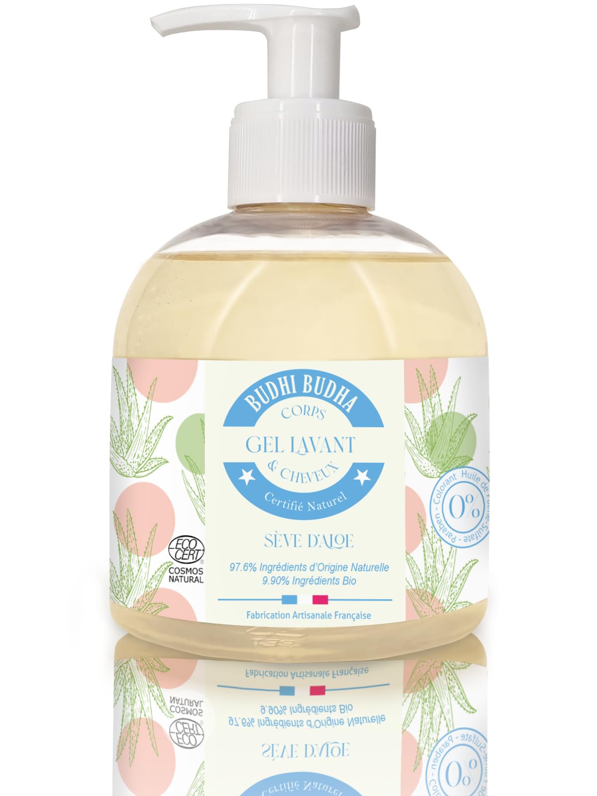 3-in-1 Natural Kids Body Wash, Shampoo & Hand Soap - ECOCERT Certified Organic Baby Wash for Sensitive Skin | Gentle Cleansing for Toddlers, Women & Family | Made in France | Perfect for Bath Time, Showering & Hand Washing