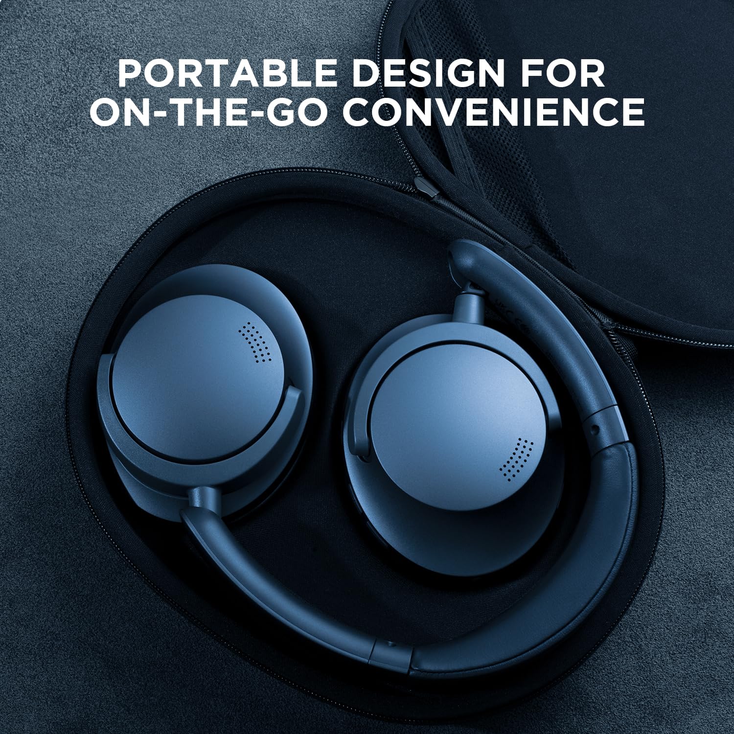 1MORE SonoFlow Active Noise Cancelling Wireless Headphones with LDAC & Hi-Res Audio - 70H Playtime, 5 Mics for Clear Calls, Bluetooth 5.0, Custom EQ via App - Perfect for Travel, Work & Music Lovers (Blue)