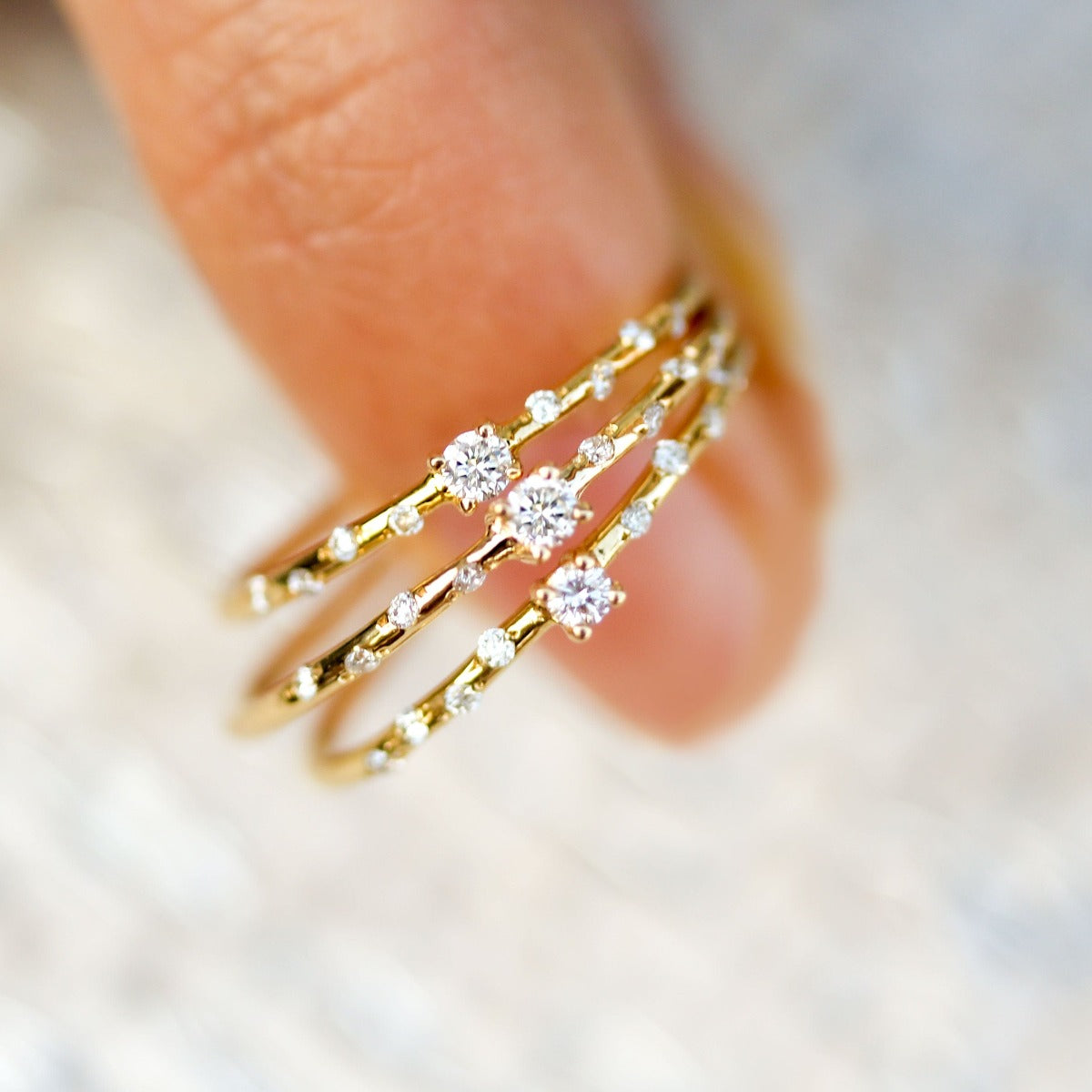 Dainty Starry Birthstone Ring - Elegant Zodiac Jewelry for Women, Personalized Gift for Her - Perfect for Birthdays, Anniversaries & Special Occasions