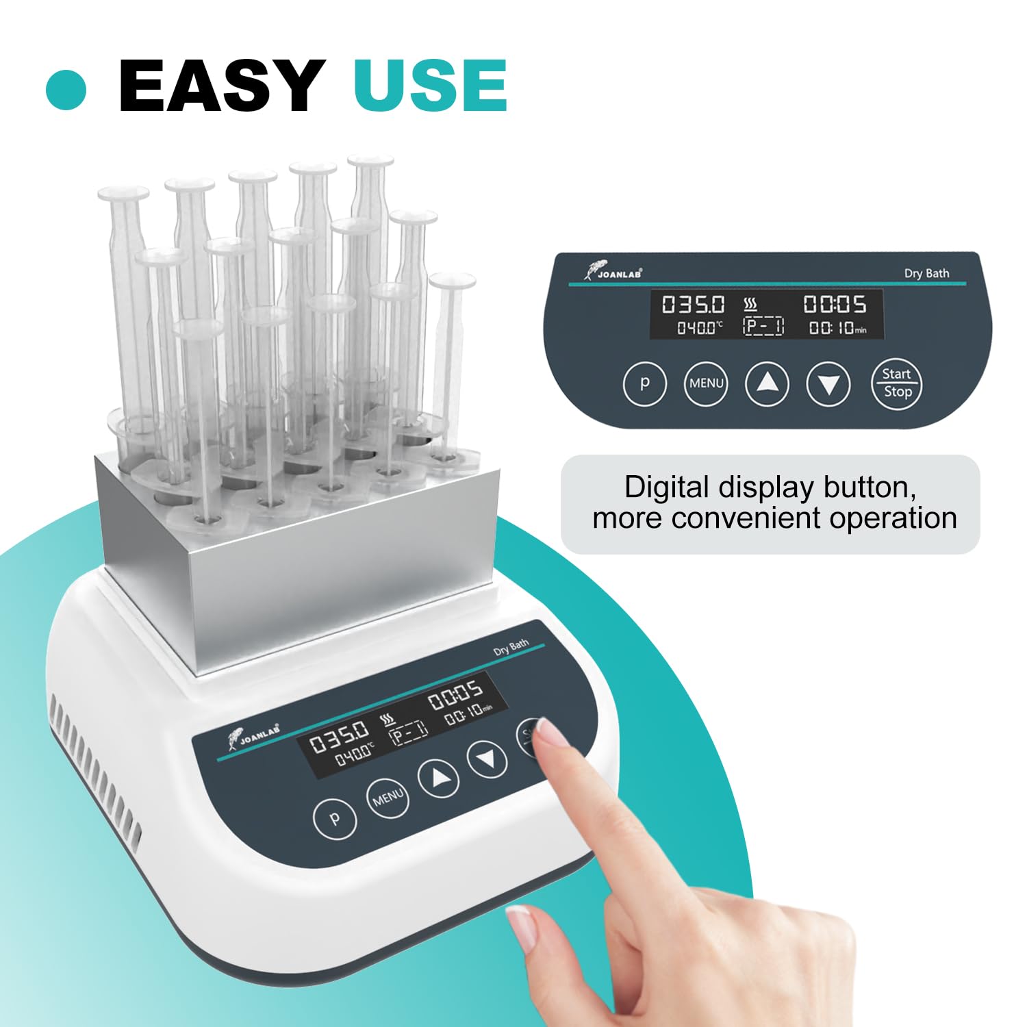 JOANLAB Digital Gel Heating Machine for PRP PPP Plasma Therapy - Adjustable Timer & 5ml/10ml/15ml Capacity - Professional Cosmetic Treatment Equipment for Skin Rejuvenation & Facial Enhancement