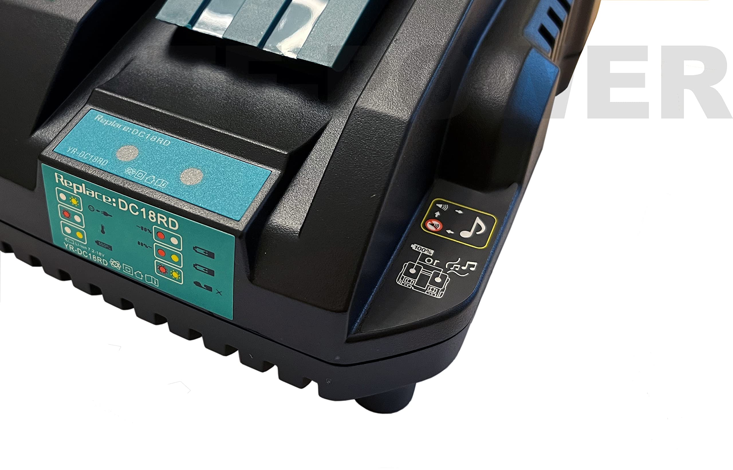 Makita DC18RD DC18RC DC18RA Replacement Charger 4A - Fast Charging for Makita BL1830 BL1840 BL1850 BL1815 Batteries (Model 194204-5 194205-3) - Perfect for Construction Sites, Workshops & DIY Projects