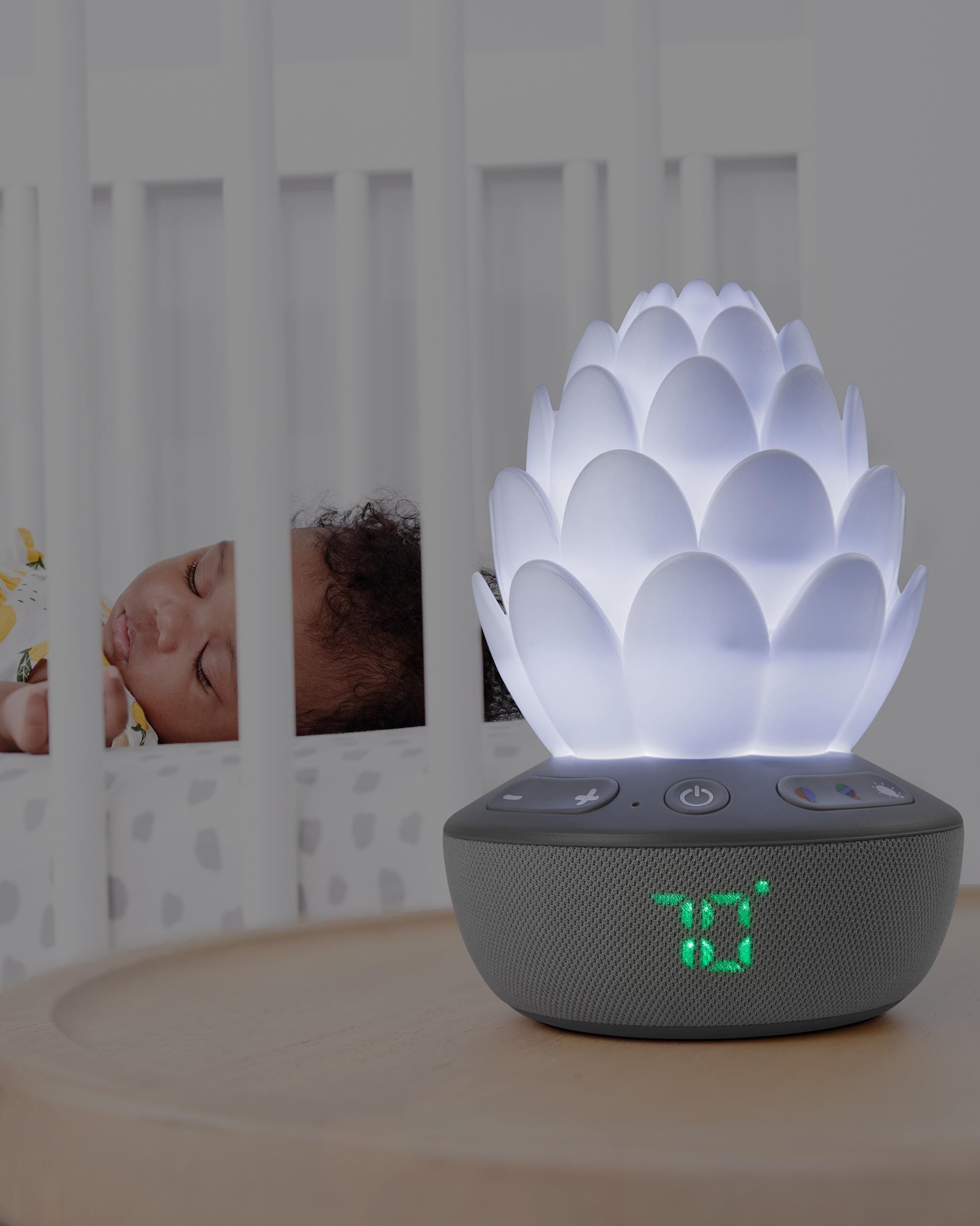 Skip Hop Terra Cry Activated Soother - Grey/White Baby Pacifier for Newborns & Infants - Perfect for Soothing, Travel & Sleep Time