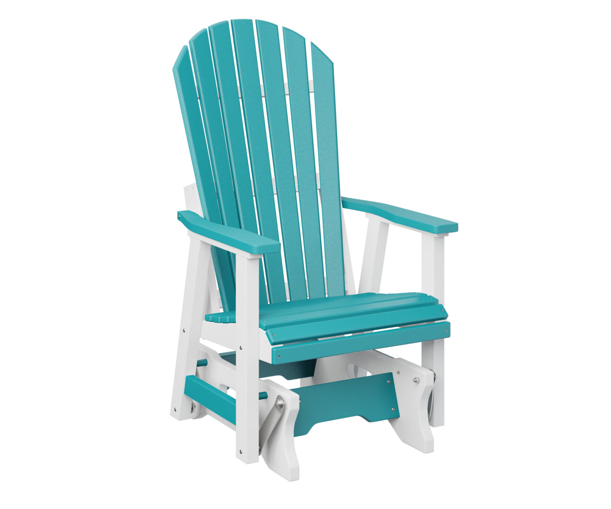 Berlin Gardens Comfo Back Single Glider - Outdoor Patio Rocking Chair with Ergonomic Support for Porch, Garden, or Deck Relaxation | Perfect for Reading, Lounging, and Enjoying Nature