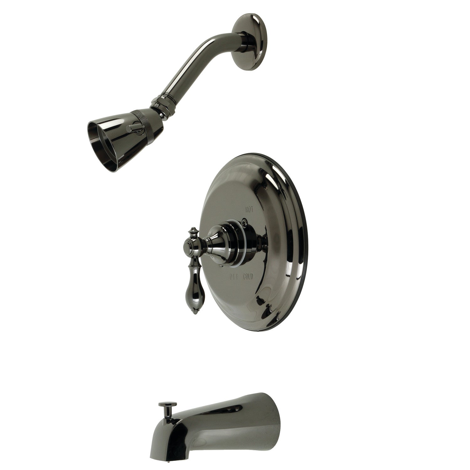 American Classic NB3630ACL Single Handle Pressure Balanced Tub and Shower Faucet in Black Stainless Steel - Perfect for Modern Bathroom Renovations and Spa-Like Shower Experiences