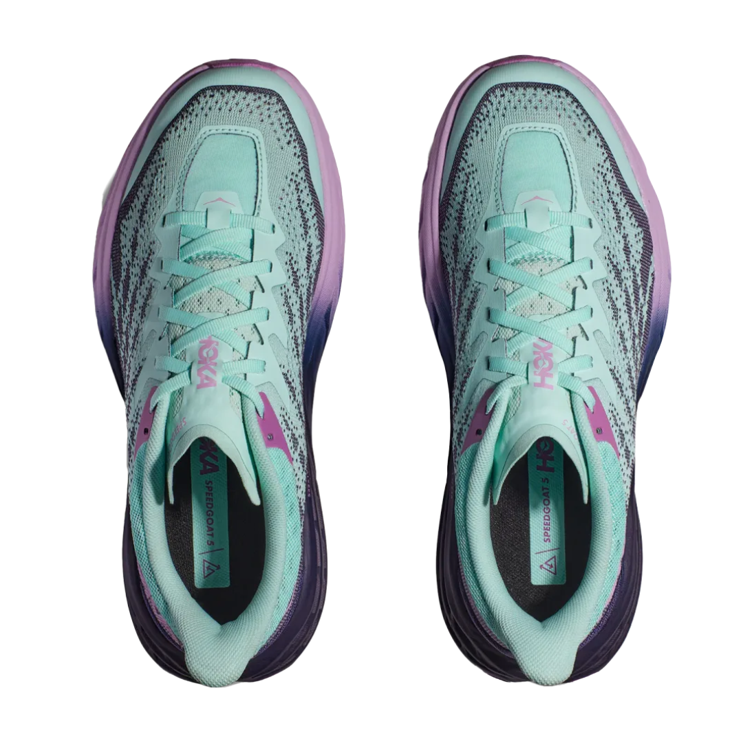 Women's HOKA Speedgoat 5 Trail Running Shoes - Sunlit Ocean/Night Sky (B Width) | Lightweight Cushioned for Hiking & Outdoor Adventures