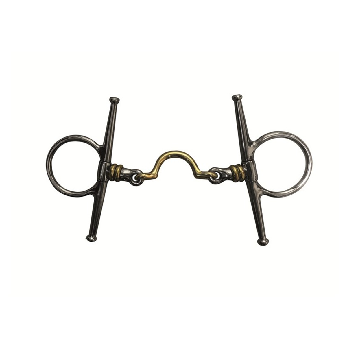 Jump'in High Port Roller Full Cheek Bit - English Horse Riding Bit for Dressage & Jumping - Perfect for Training & Competition