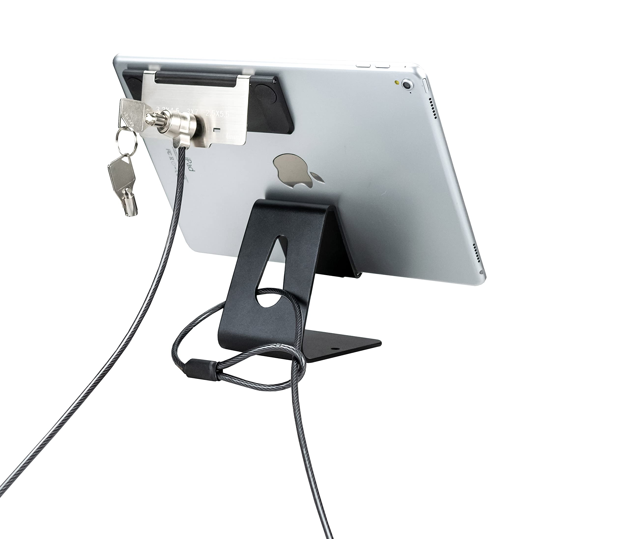 CTA Digital Tablet Security Kiosk Kit with Display Stand & Locking Cable - TAA Compliant | Secure Tablet Solution for Retail Stores, Hotels & Public Spaces