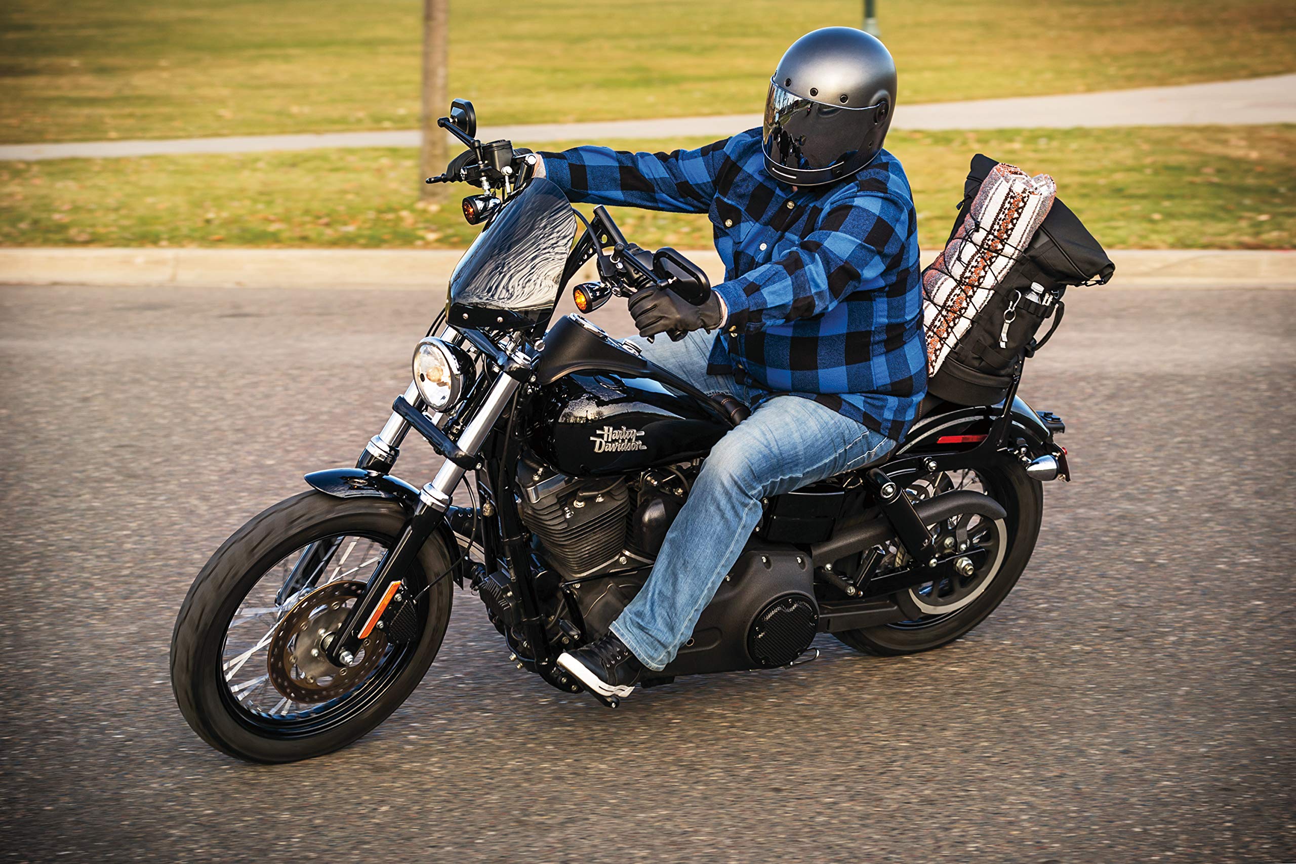 Kuryakyn 5282 Momentum Freeloader Expandable Motorcycle Travel Luggage - Weatherproof Duffle Bag with Sissy Bar Straps for Harley, Cruiser & Touring Bikes (Black) - Perfect for Road Trips, Camping & Long-Distance Riding