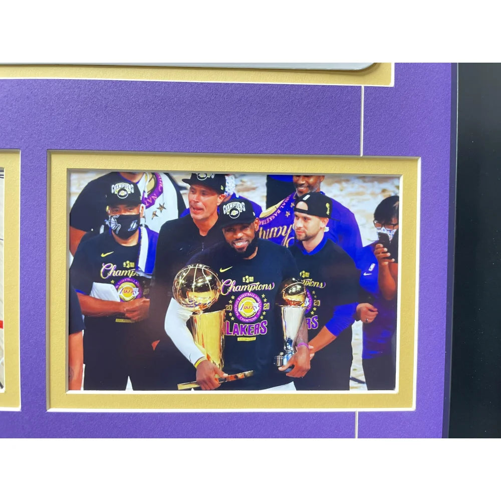 Los Angeles Lakers Fan License Plate Framed Collage - Lebron James Memorabilia for Lakers Fans - Perfect for Man Cave, Sports Bar, or Gift for Basketball Lovers