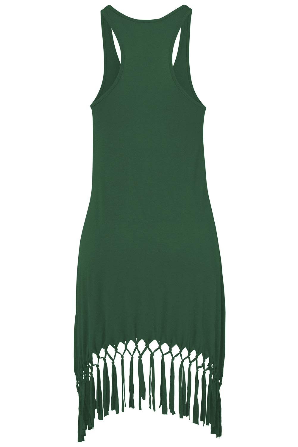 Pinziko Women's Summer Swimsuit Cover Up - Beach Dress Bathing Suit Cover with Fringe for Vacation, Pool Party & Tropical Getaway
