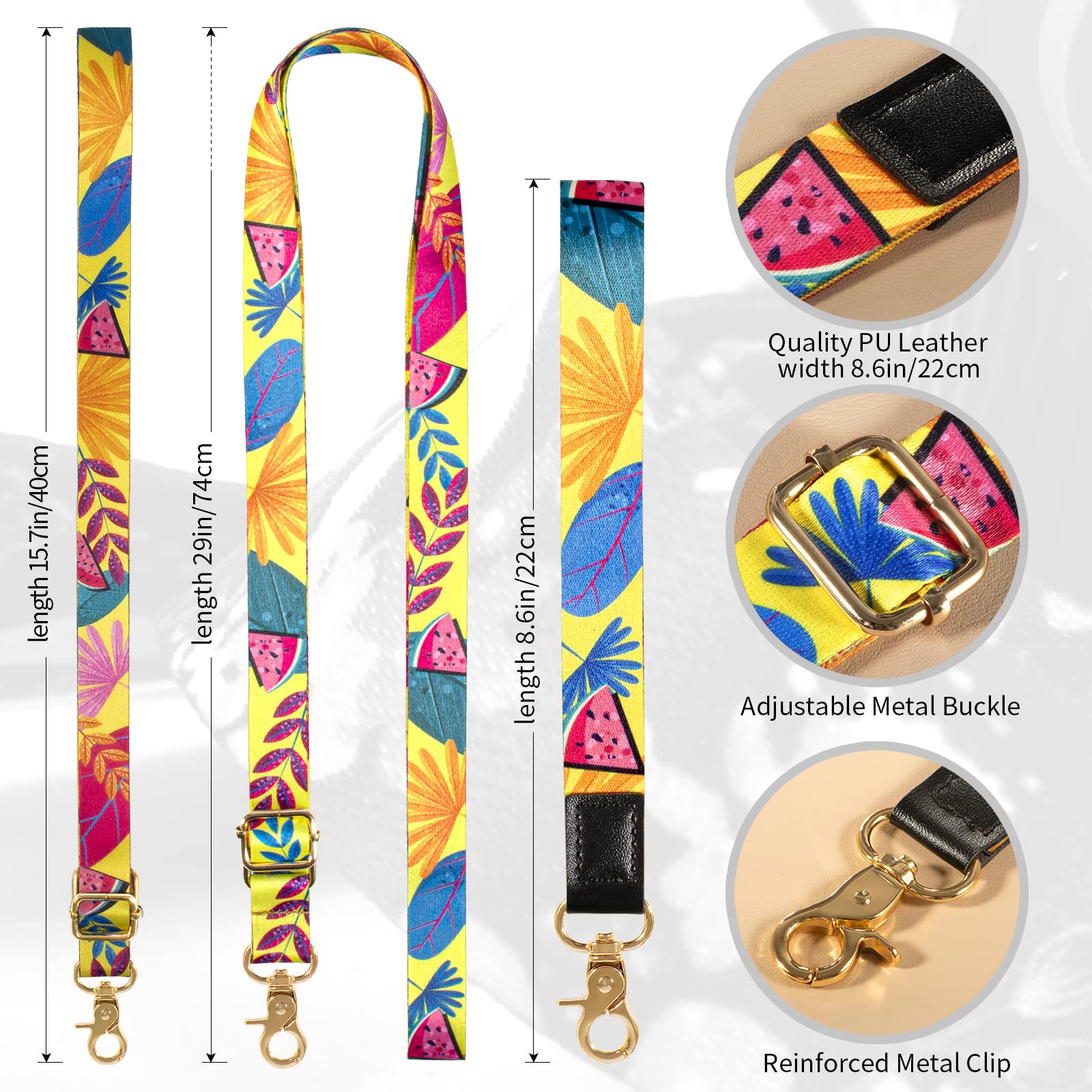 Universal Adjustable Phone Lanyard - Crossbody & Wrist Strap for iPhone, Keys, ID Badges - Secure Hands-Free Carrying for Work, Travel & Outdoor Activities