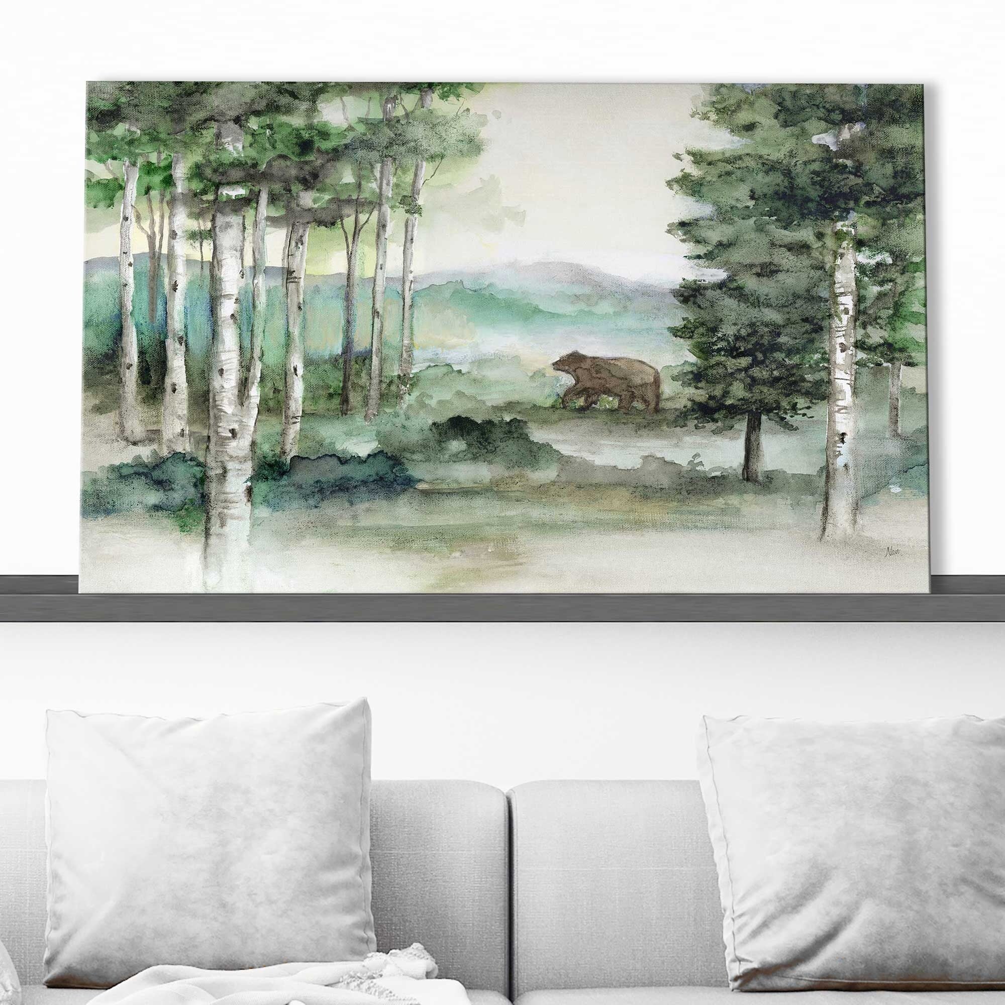 Bear Mountain Horizontal Landscape Art Print on Canvas - Perfect for Living Room, Bedroom & Office Decor