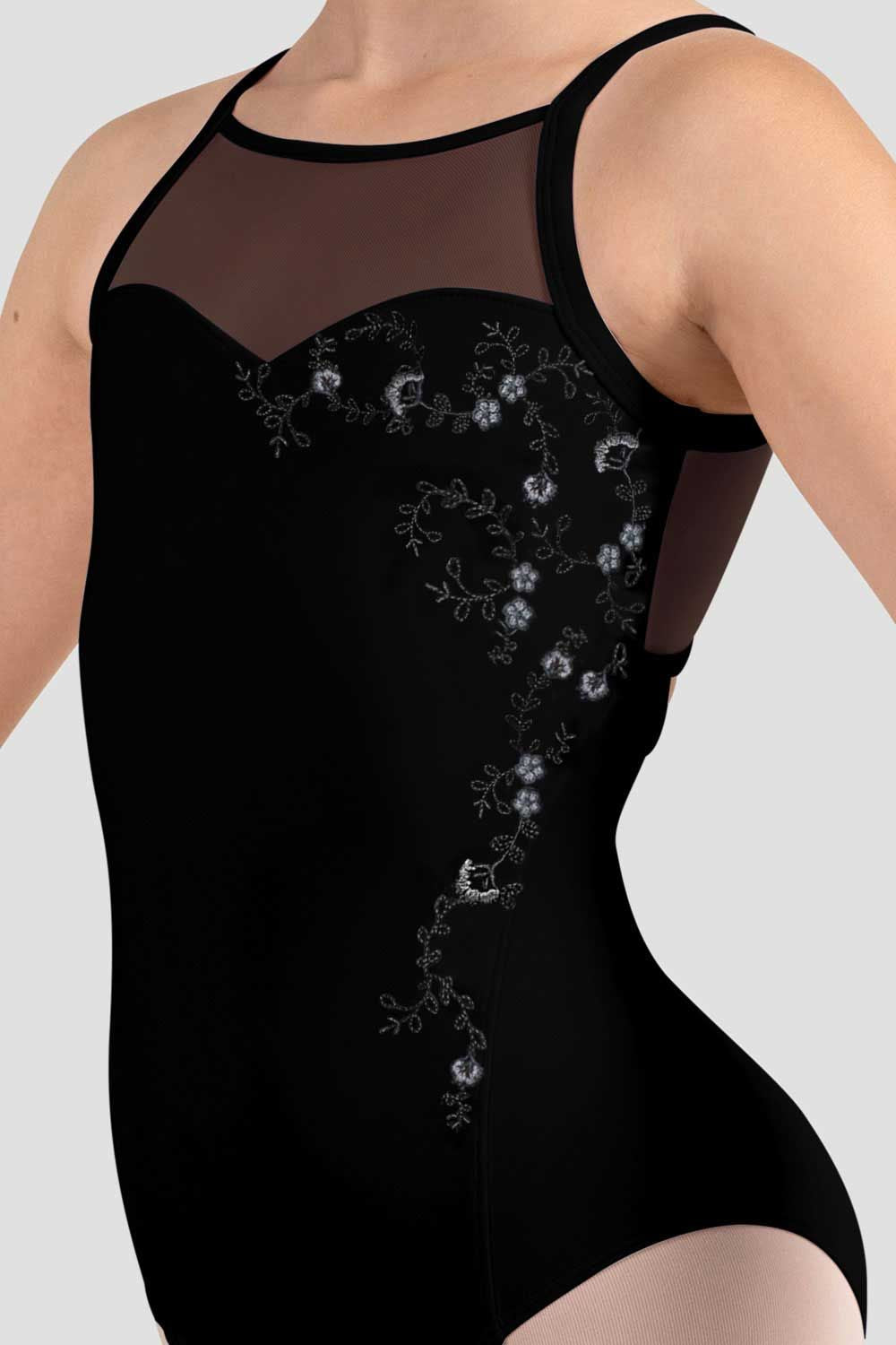Laryisa Halterneck Leotard for Girls - Dance Gymnastics Ballet Performance Leotard - Perfect for Dance Class, Recitals & Competitions