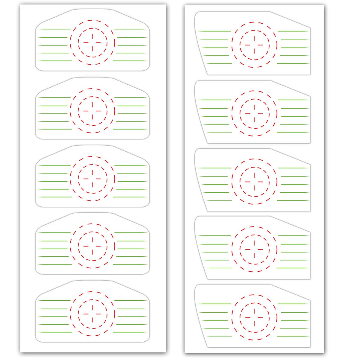 210 Pcs Golf Impact Tape Labels - Swing Training Stickers for Irons, Putters & Woods | Improve Golf Swing Accuracy | Perfect for Driving Range & Practice Sessions