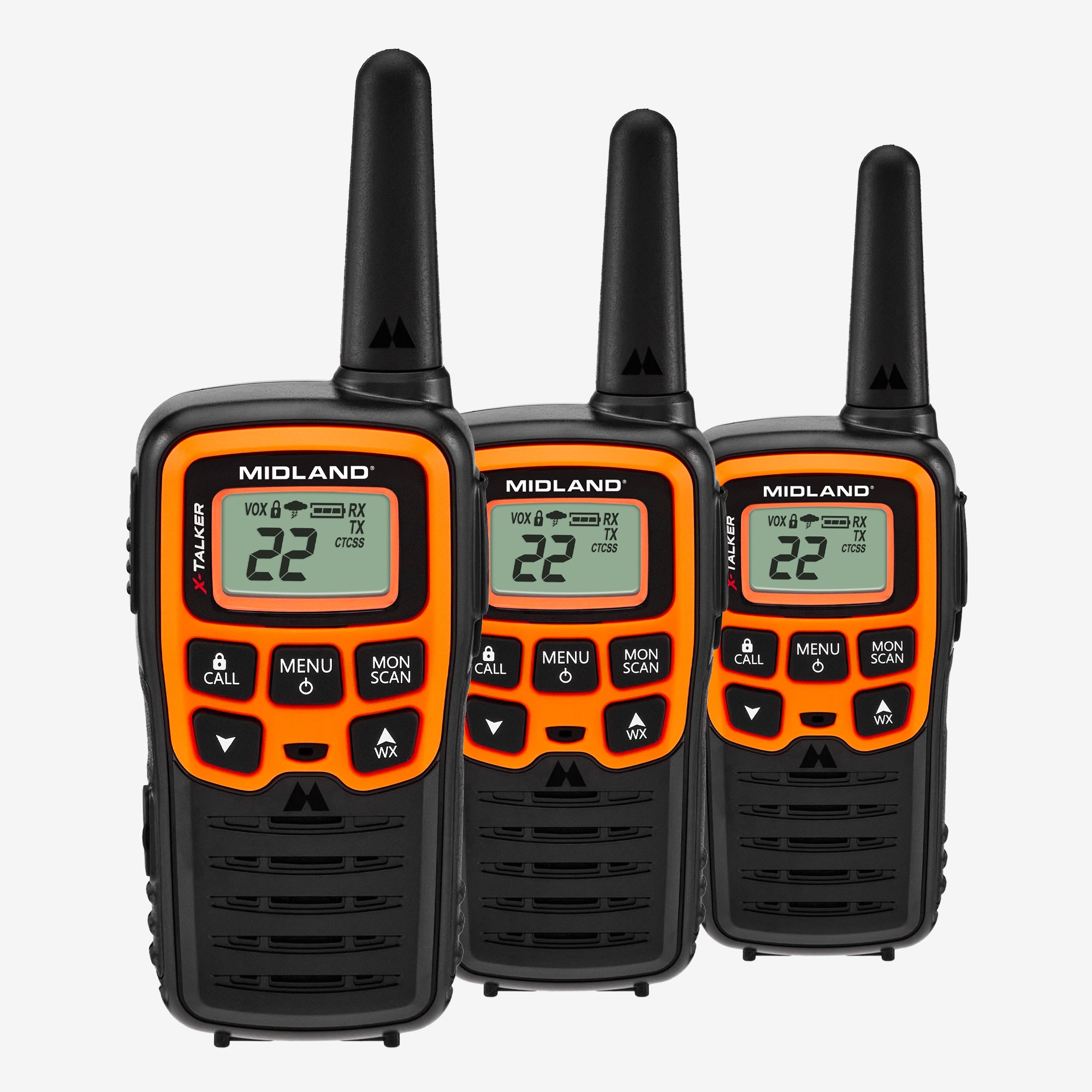 T51 X Talker® FRS Walkie Talkie 3 Pack - Long Range Two Way Radios for Outdoor Adventures, Hiking, Camping & Emergency Communication (T51X3VP3)