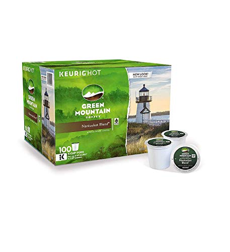 Green Mountain Coffee Nantucket Blend Medium Roast K-Cups (100 Count) - Compatible with Keurig Brewers - Perfect for Home, Office & Morning Coffee Routine
