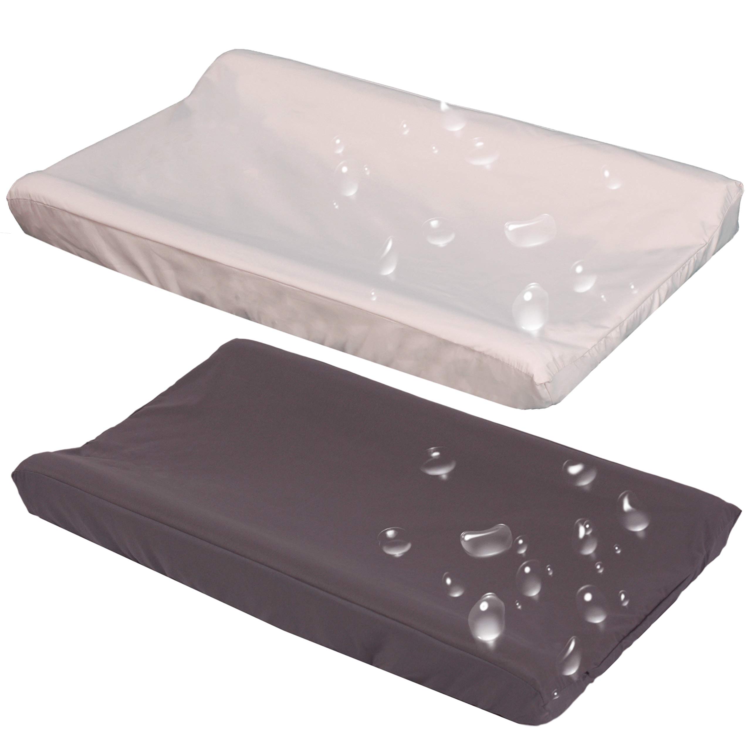2 Pack Waterproof Changing Pad Cover - Soft Microfiber Diaper Changing Table Sheets for Baby Boys & Girls (Fits 32