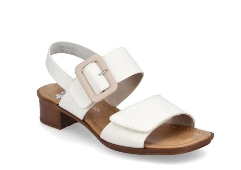 Rieker 62663 Women's White Comfort Shoes - Stylish & Lightweight for Work, Walking & Casual Outfits