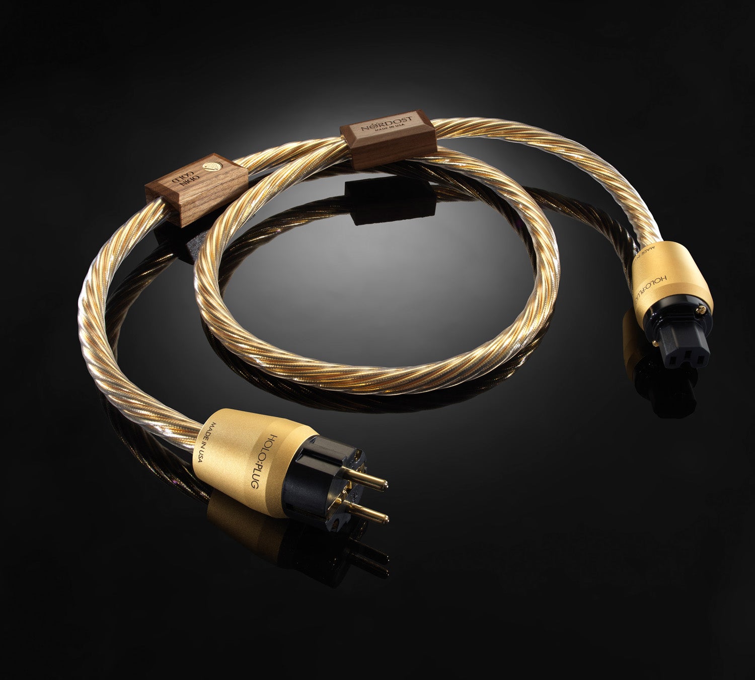 Nordost Odin Gold Power Cord - Premium Audio Power Cable for High-End Stereo Systems & Home Theater - Perfect for Audiophiles & Music Enthusiasts